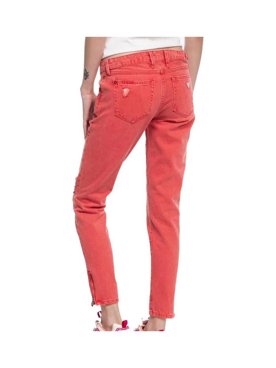 Jean Skinny Rouge Femme Guess Marilyn 3