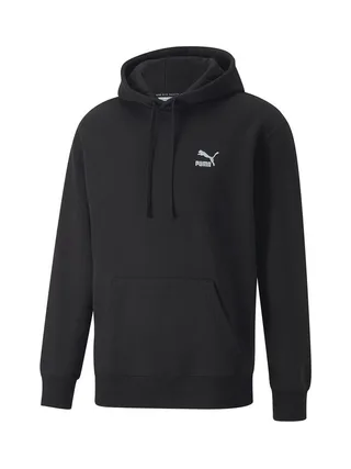 Sweat à Capuche Noir Homme Puma Clsscs 1