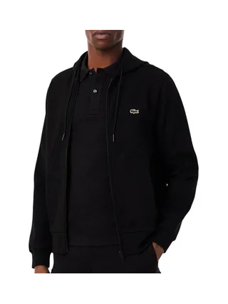 Sweat Zippé Noir Homme Lacoste Zipped 1