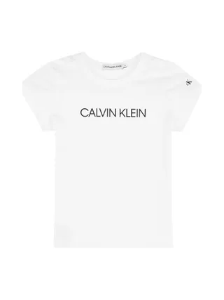 T-shirt Blanc Garçon Calvin Klein Jeans IG0IG00380 1