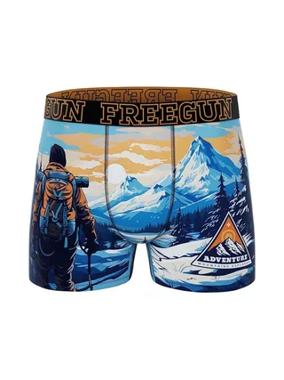 Boxer Noir/Bleu Homme Freegun Trek 1