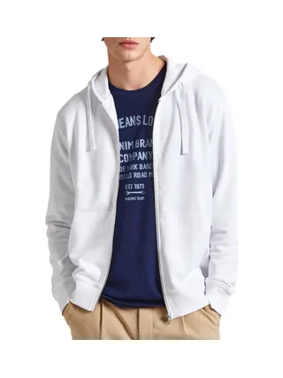 Veste Zippée Blanche Homme Pepe Jeans Joe 1