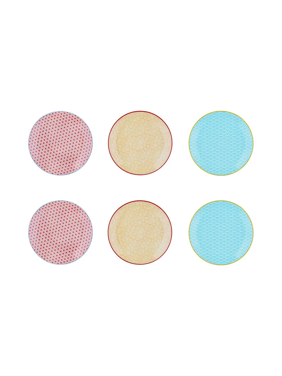Assiette PATTERN Ø21cm - 6 pièces - Color 1