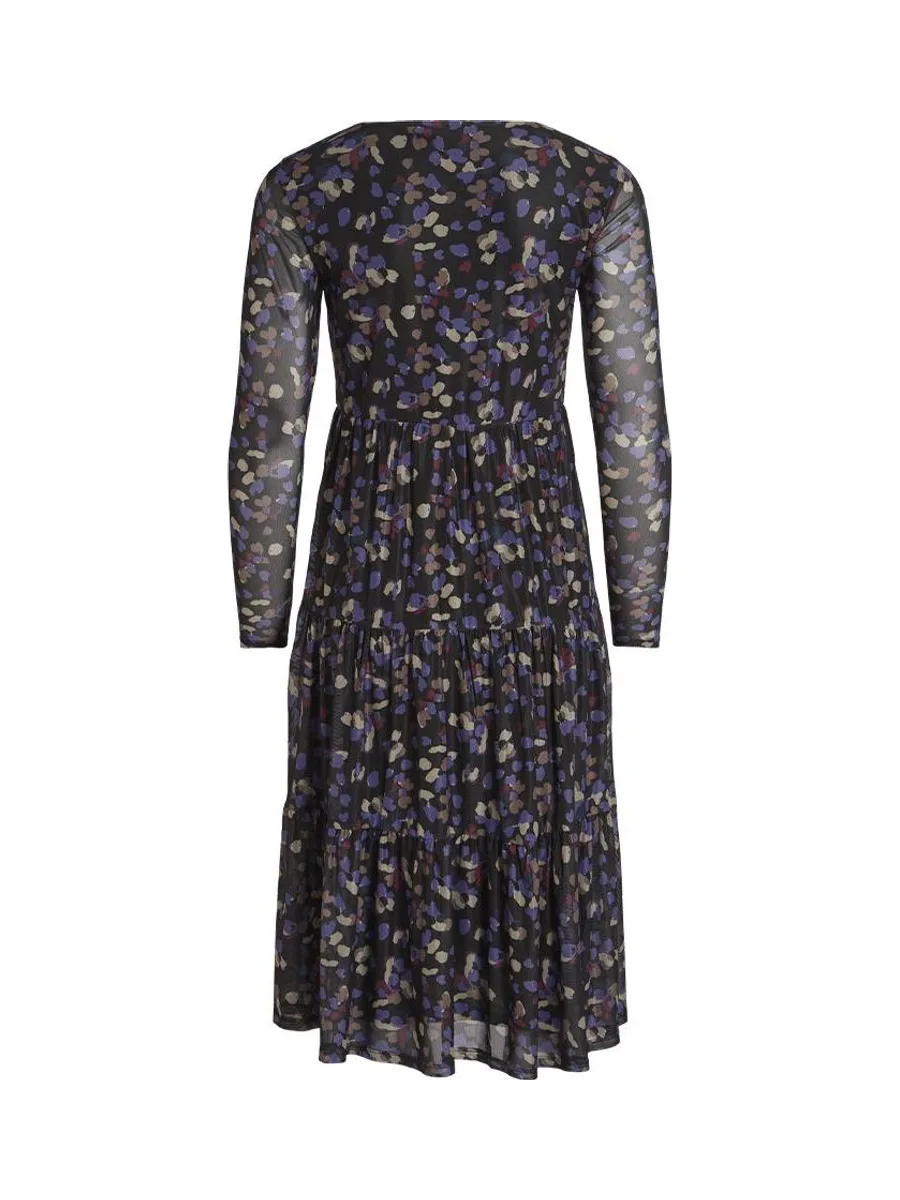 Robe Noir imprimé Femme Vila Volettis Mesi 2