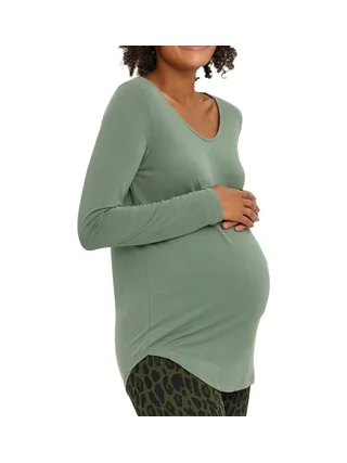 T-Shirt de Grossesse Vert Femme Vero Moda Marternity Filli 1
