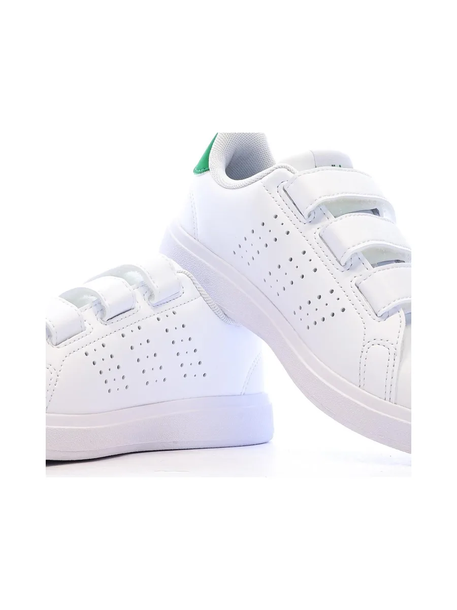 Baskets Blanches Garçon/Fille Adidas Advantage Base 2.0 8