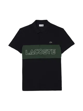 Polo Noir/Vert Homme Lacoste PH1470 1