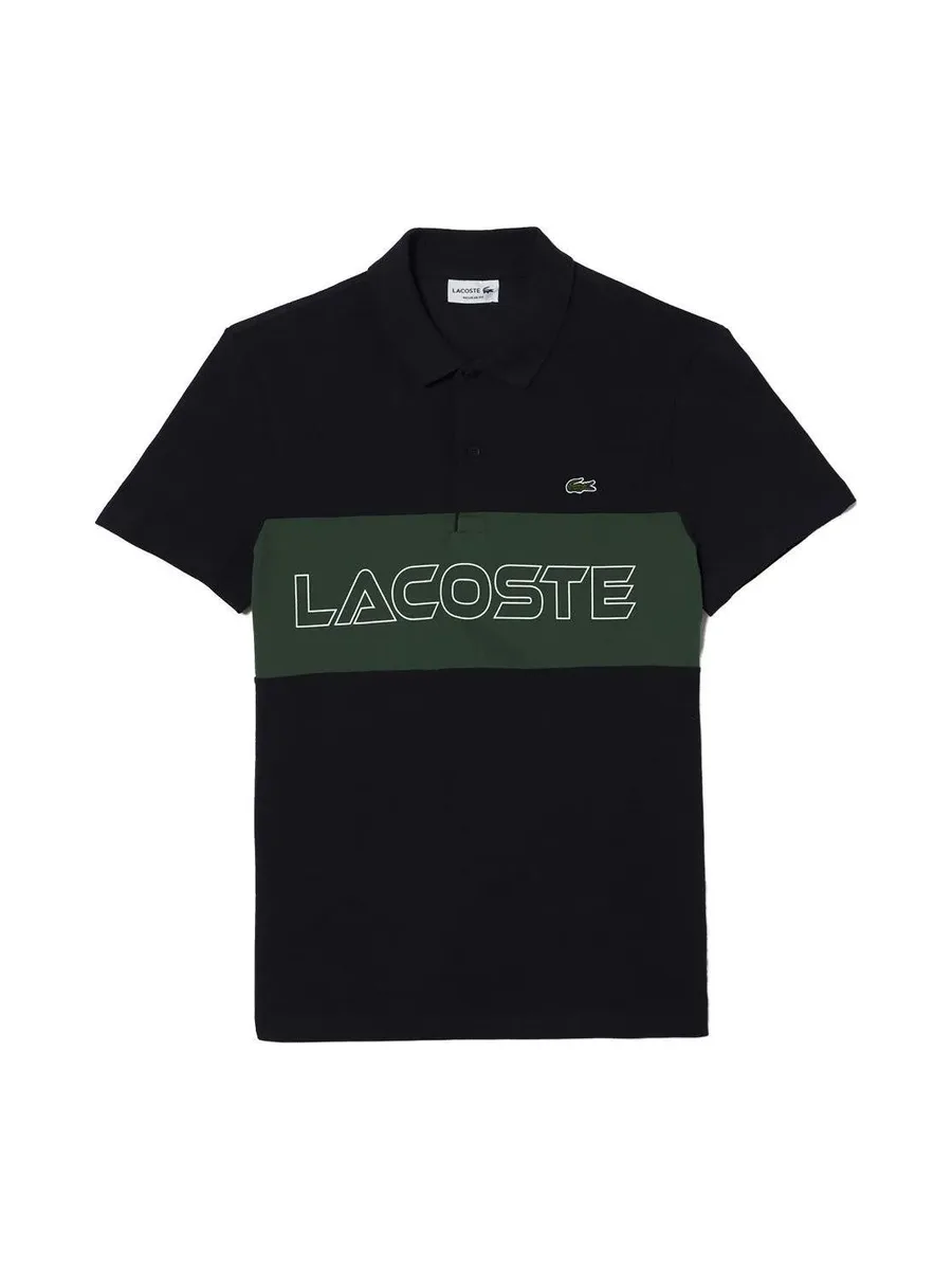 Polo Noir/Vert Homme Lacoste PH1470 2