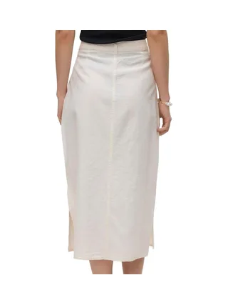 Jupe Ecru Femme Vero Moda Luna Pocket 2