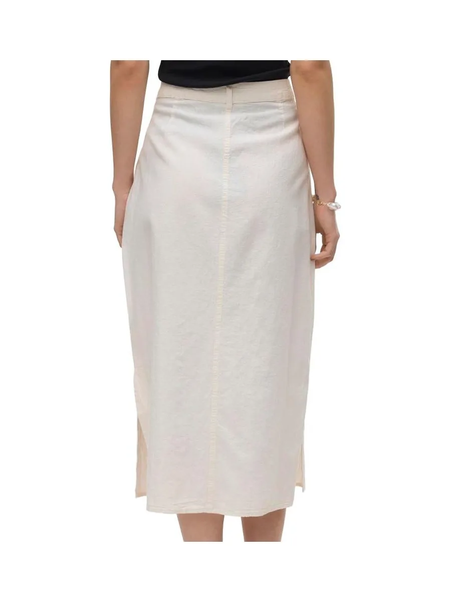 Jupe Ecru Femme Vero Moda Luna Pocket 3
