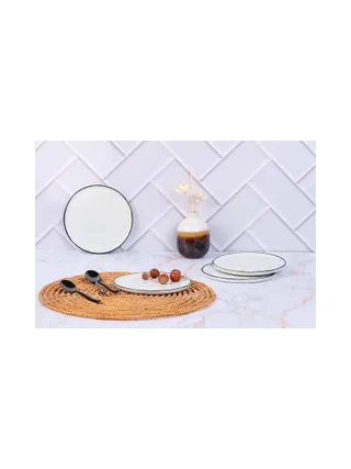 Assiette PURE Ø16,5cm - 4 pièces - Blanc Neige 2