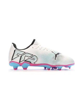 Chaussures de football Blanche/Bleu Garçon Puma Future 7 2