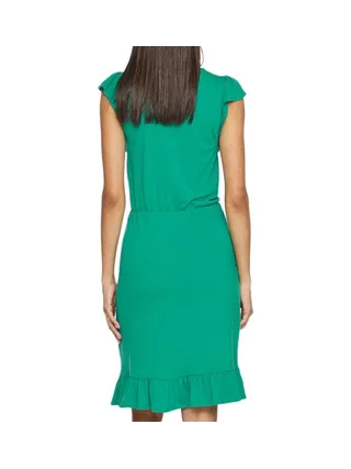 Robe Verte à volants Femme Vila Mooney 2