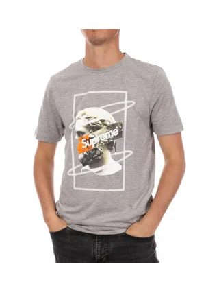 T-shirt Gris Homme Supreme Grip Greece 1