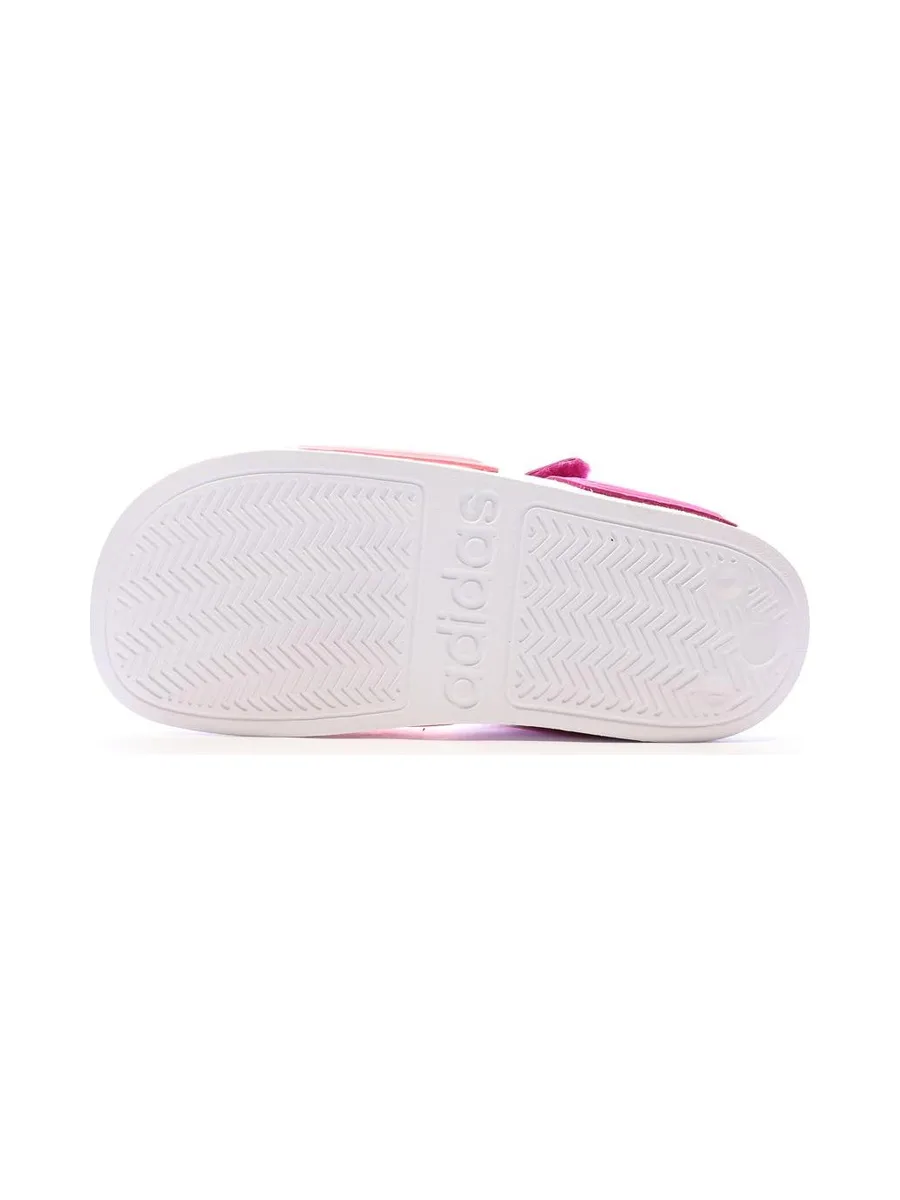 Sandales Roses/Blanches Fille Adidas Adilette K 6