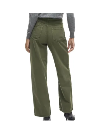 Jean Large Vert Femme Vila Vicazo Wide 2