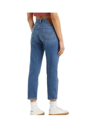 Jean 501 Bleu Clair foncé Femme Levi's Original Cropped 2