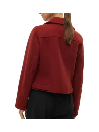 Veste Rouge Femme Vero Moda Biker 2
