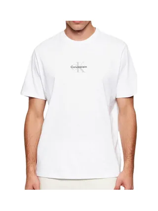 T-Shirt Blanc Homme Calvin Klein Jeans Micros 1