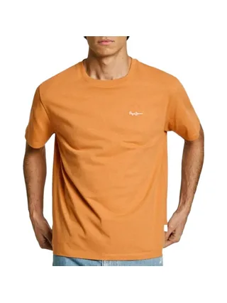 T-shirt Orange Homme Pepe jeans Contrast 1