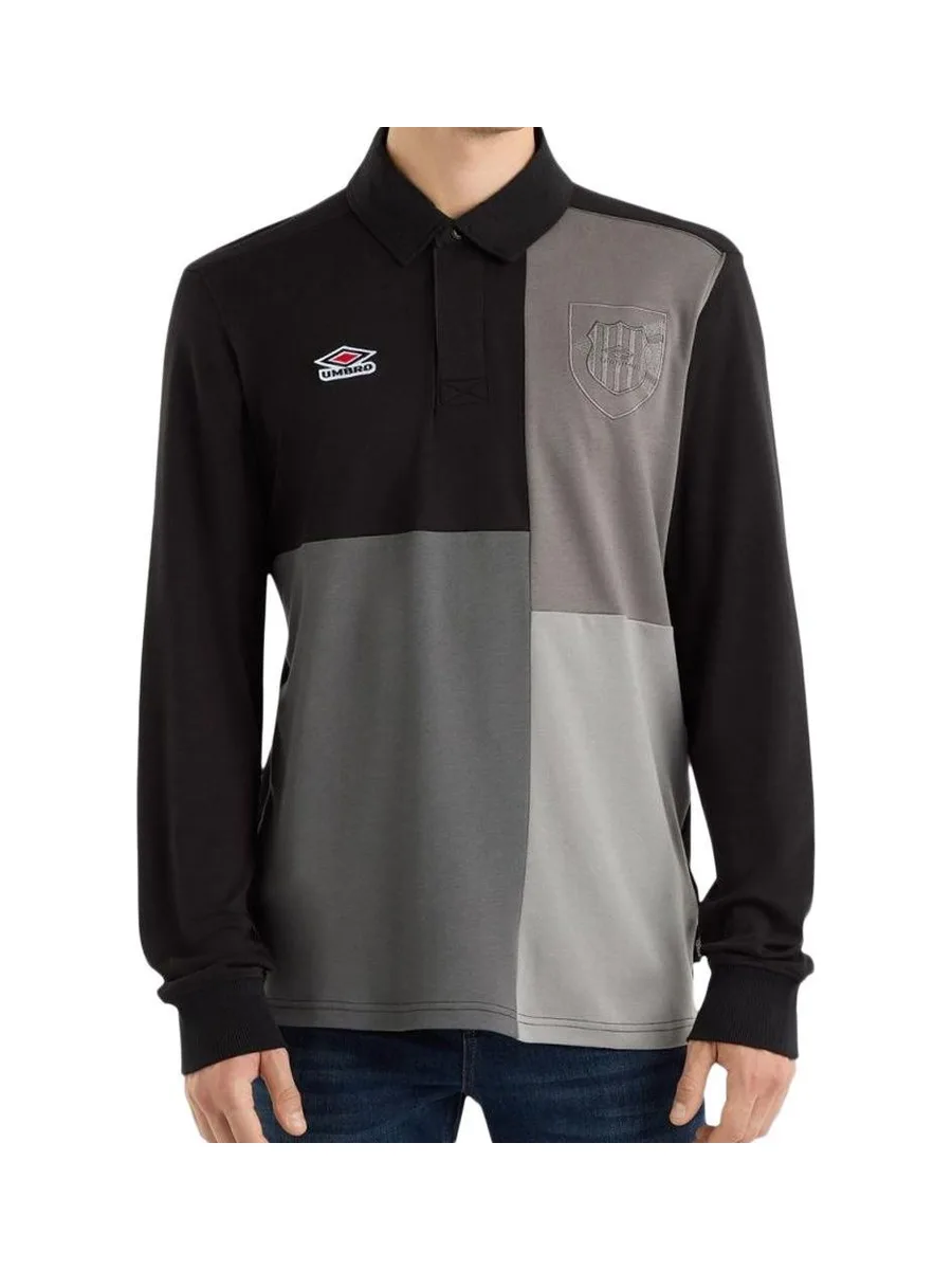 Polo Manches Longues Noir Homme Umbro Rugby Jersey 2
