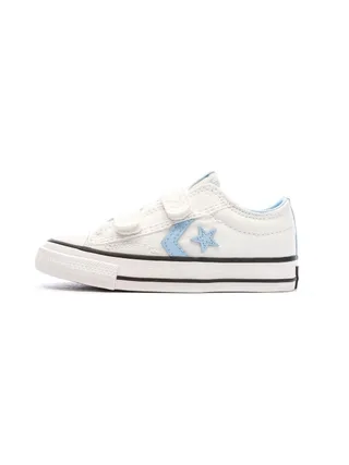 Baskets Blanc/Bleu Garçon Converse Star Player Easy 1