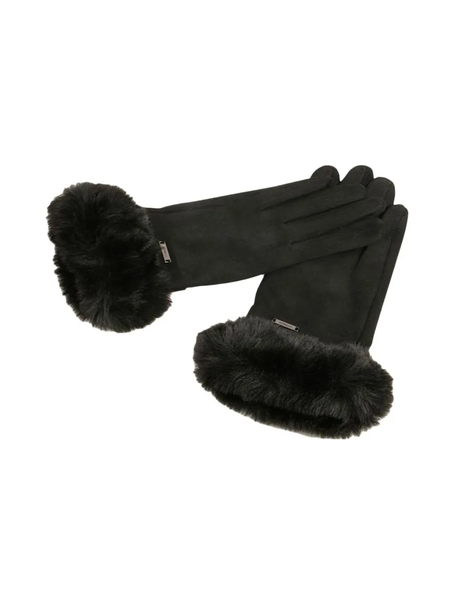 Gants Noirs Femme Morgan 5GFUR1 2