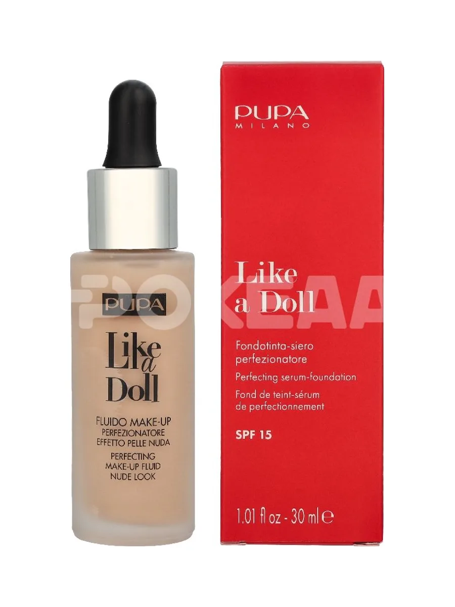 Pupa Pupa Like A Doll Perfecting Make-Up Fluid SPF15 30ml - #030 Natural Beige 1