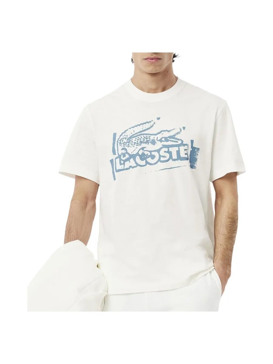 T-shirt Ecru Homme Lacoste TH0284 2