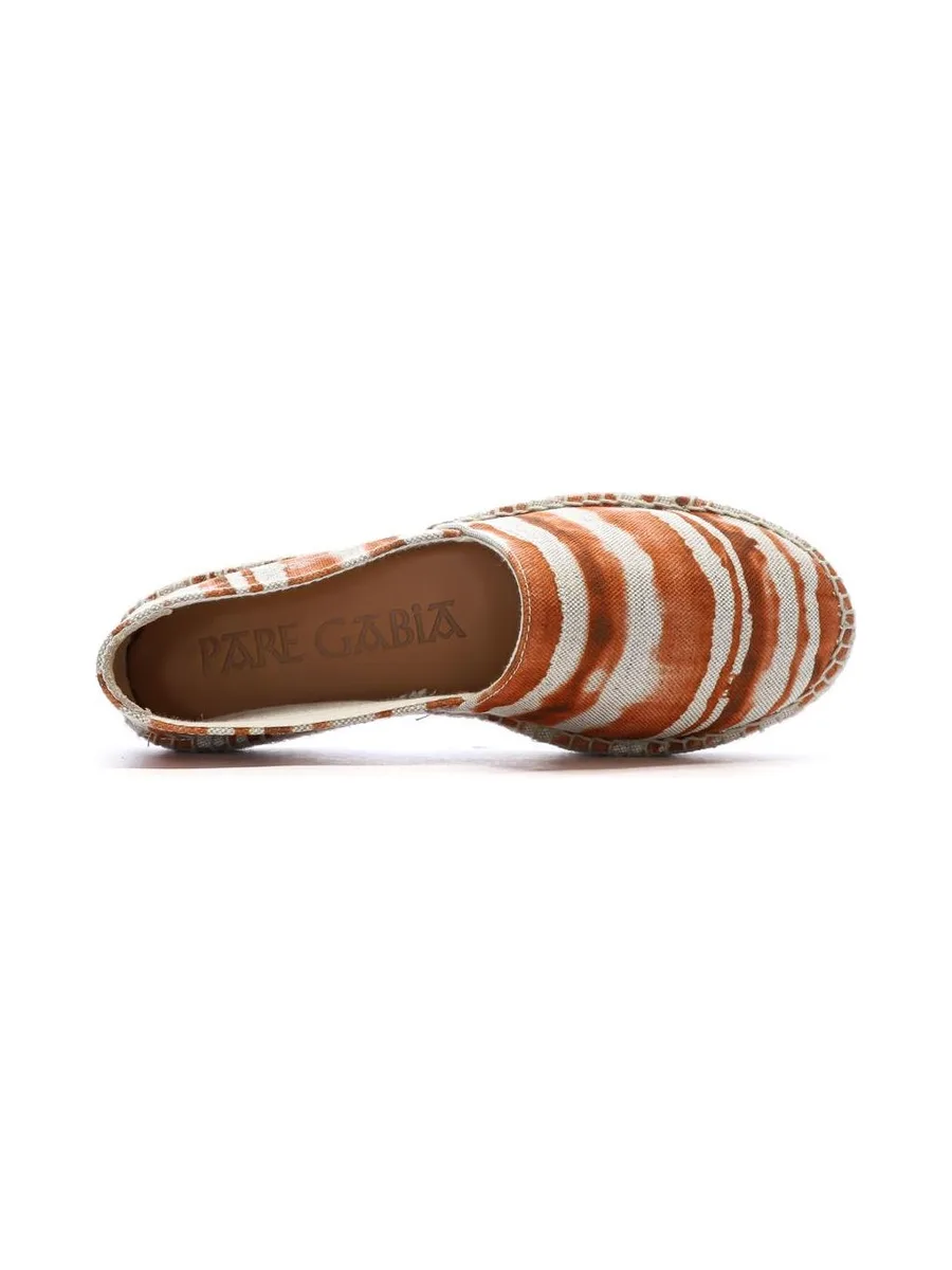 Espadrilles Orange/Beige Femme Pare Gabia Anaia 6