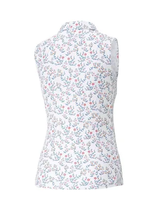Polo Blanc Imprimé Fille Puma Flo 2