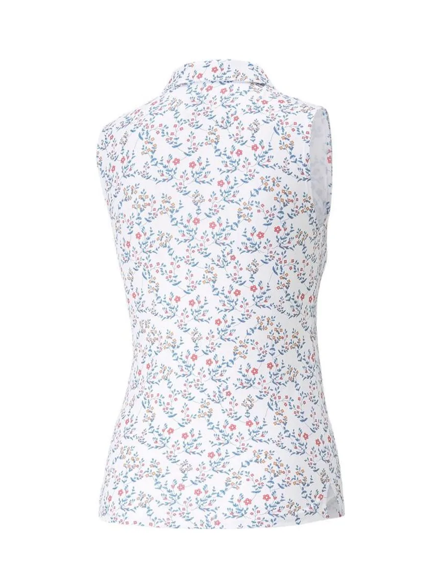 Polo Blanc Imprimé Fille Puma Flo 2
