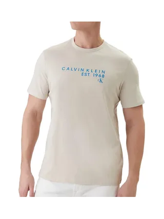 T-Shirt Beige Homme Calvin Klein Jeans Wholesale 1