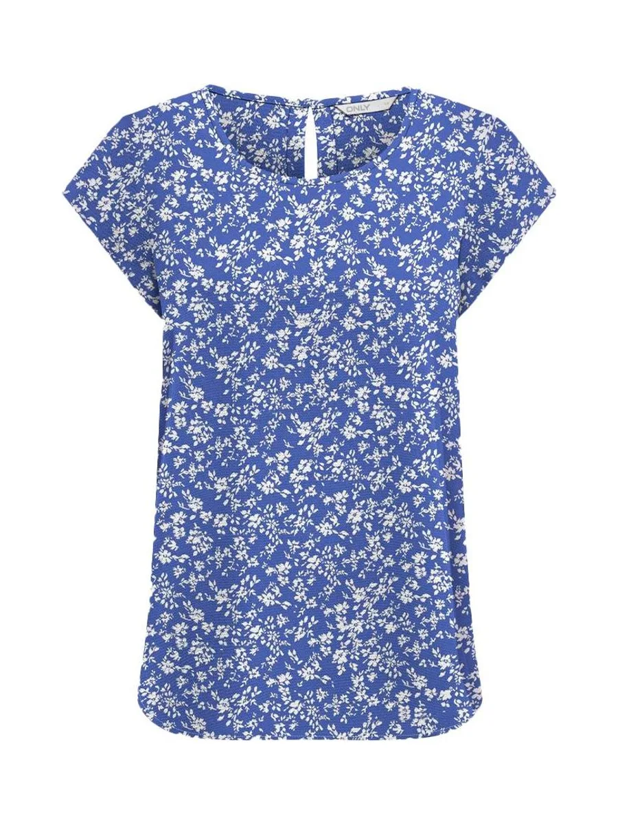 Top Bleu/Blanc à motifs Femme Only Nova 2