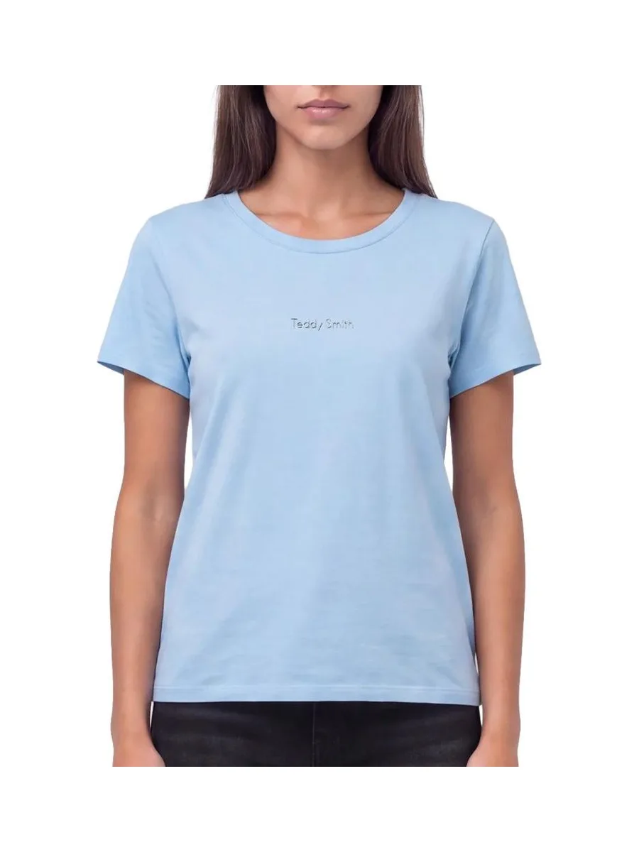 T-Shirt Bleu Femme Teddy Smith Ribelles 2