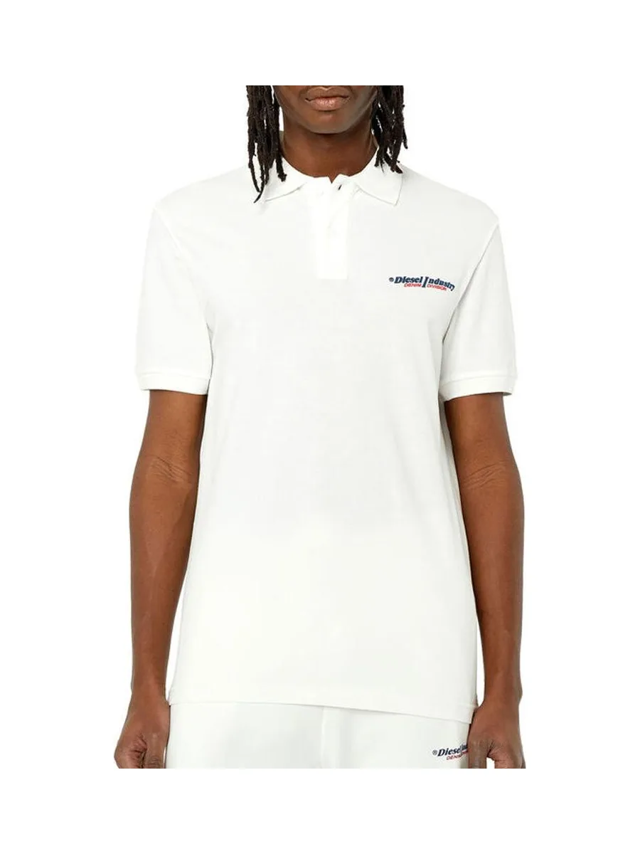 Polo Blanc Homme Diesel T-smith-ind 2