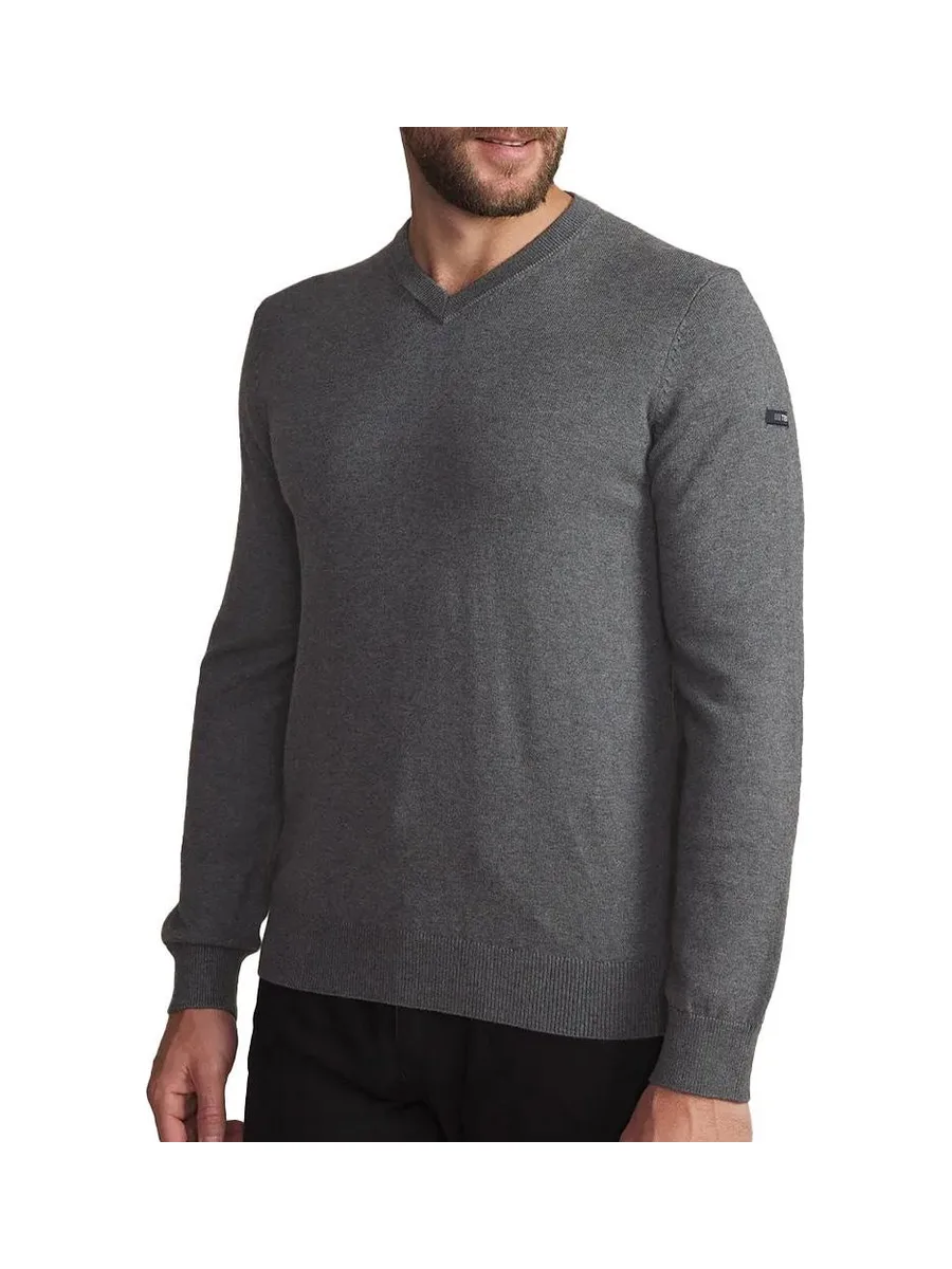 Pull Gris Foncé Homme TBS Granit 2