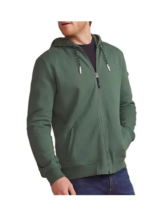 Sweat Zippé Vert Homme TBS JULINZIP 1