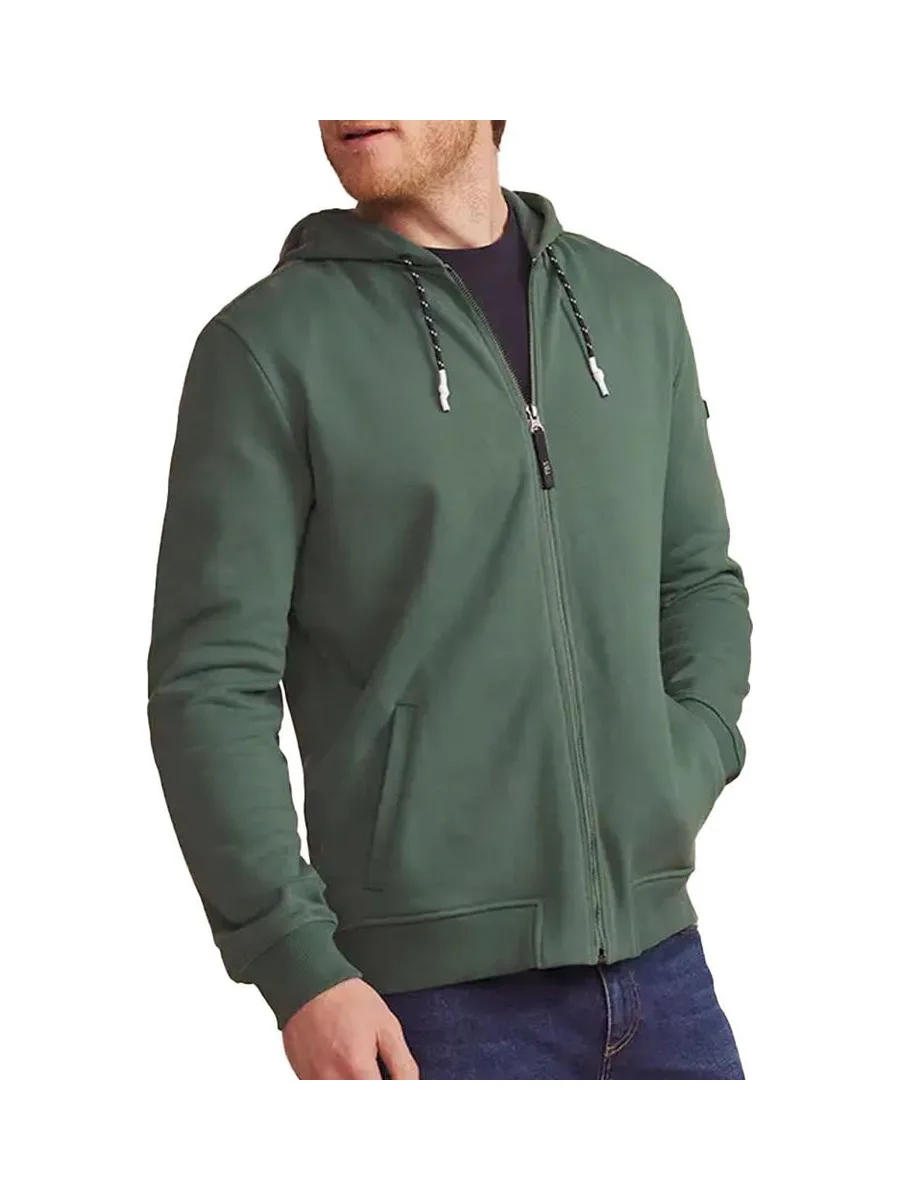 Sweat Zippé Vert Homme TBS JULINZIP 2