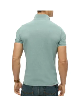 Polo Bleu Homme Superdry Vintage DestroyM 2
