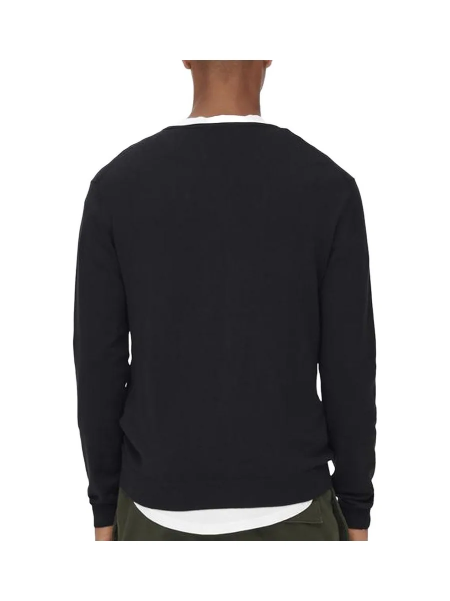 Pull Noir Homme Only & Sons Life Crew Knit 3