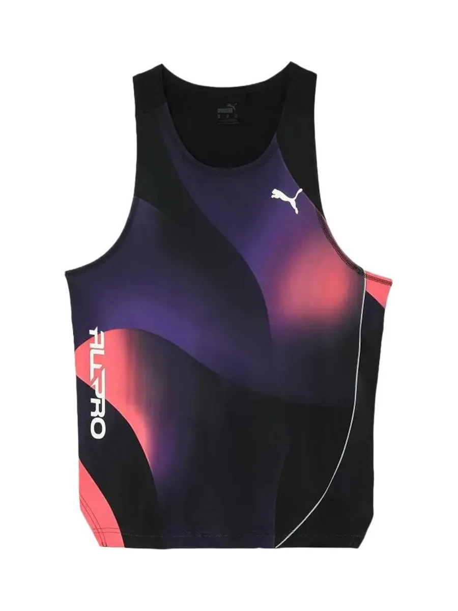 Débardeur Noir/Rose Homme Puma All Pro Aop 2