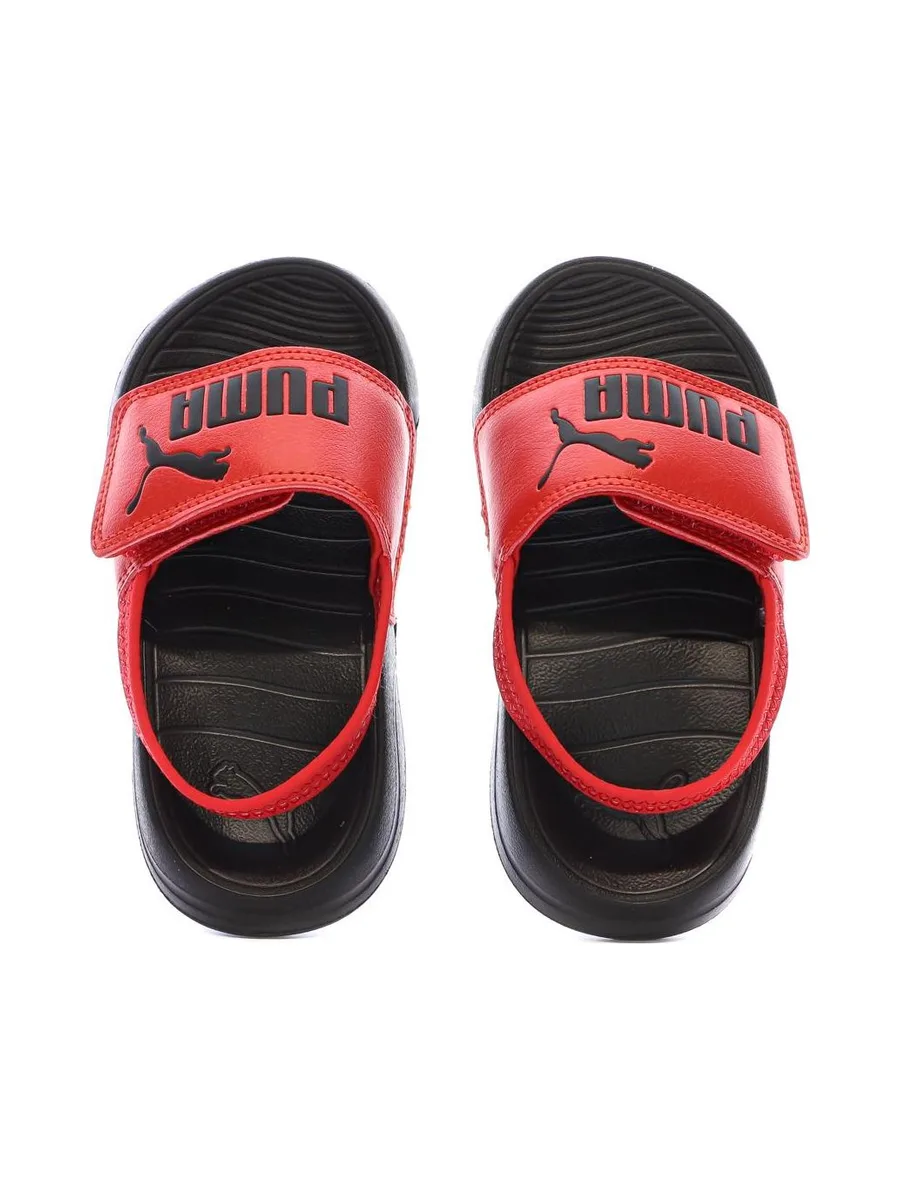 Sandales Noire/Rouge Enfant Puma Popcat 20 4