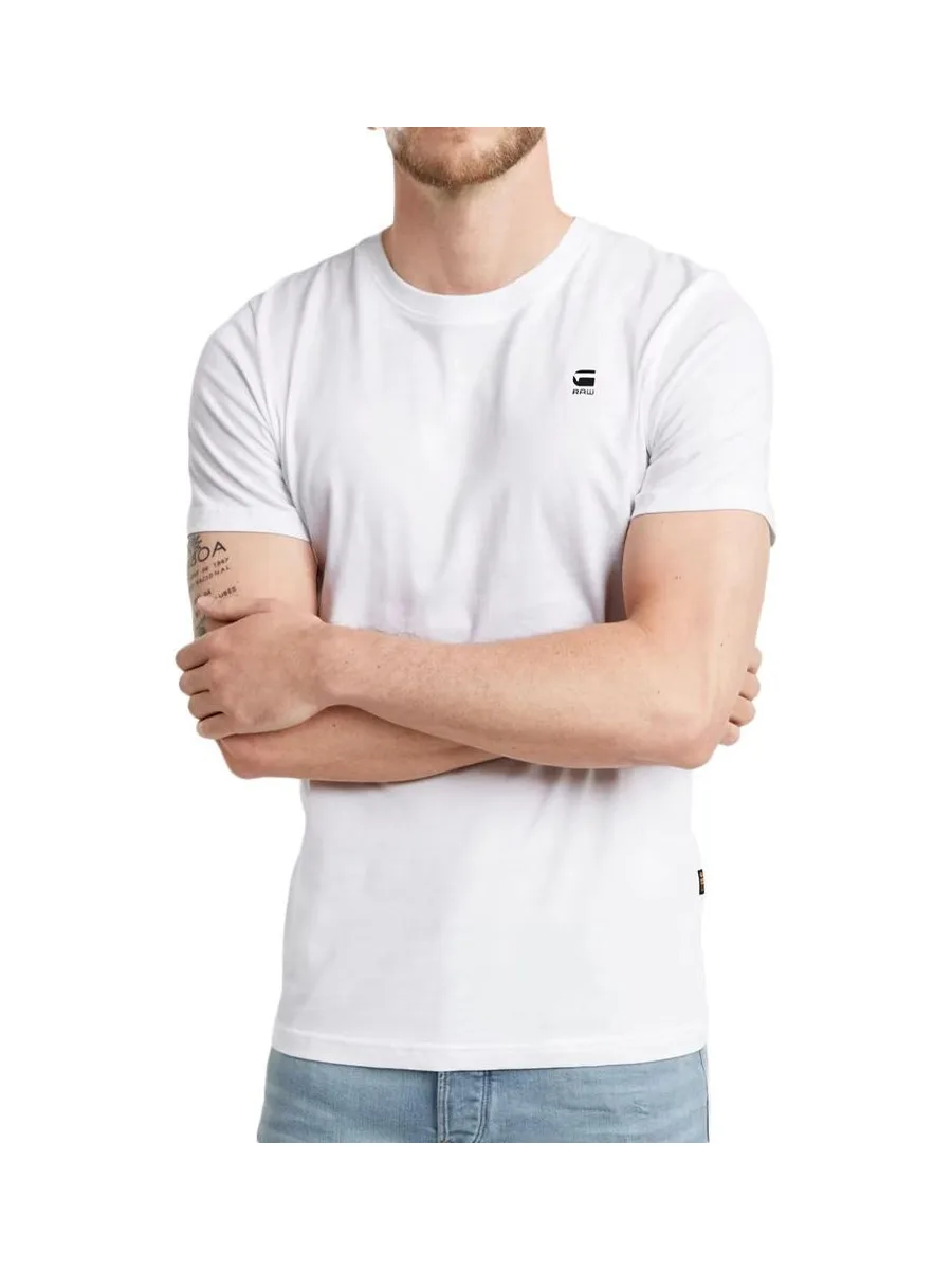 T-shirt Blanc Homme G-Star Raw D25949 DGR 2