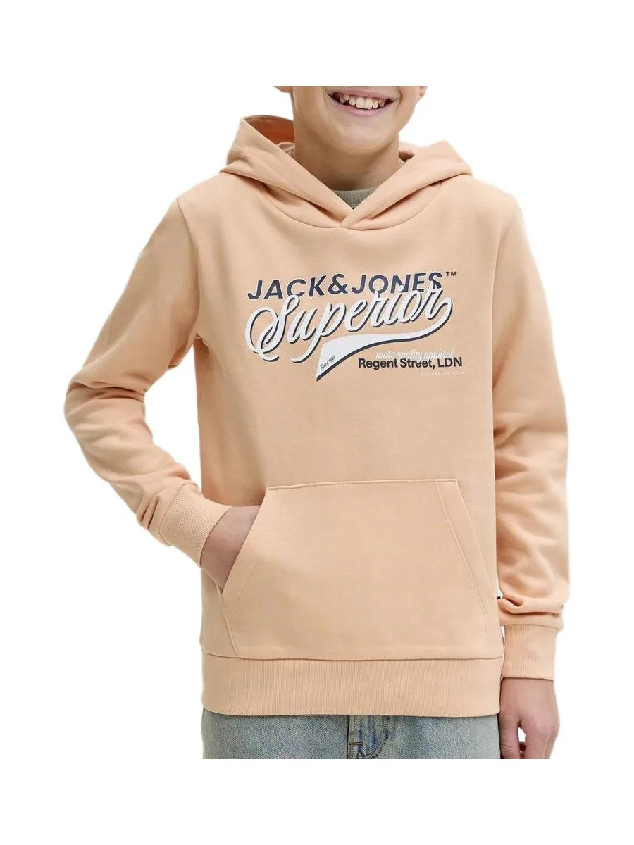 Sweat Orange Garçon Jack & Jones Logo Sweat 2