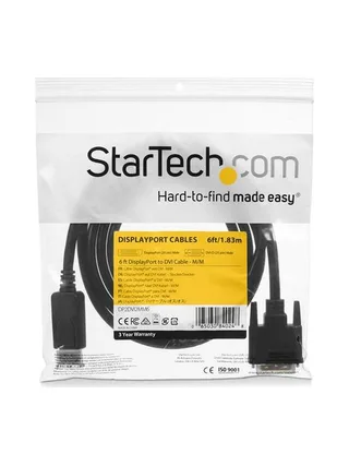 6 ft DisplayPort to DVI Cable - M/M 6