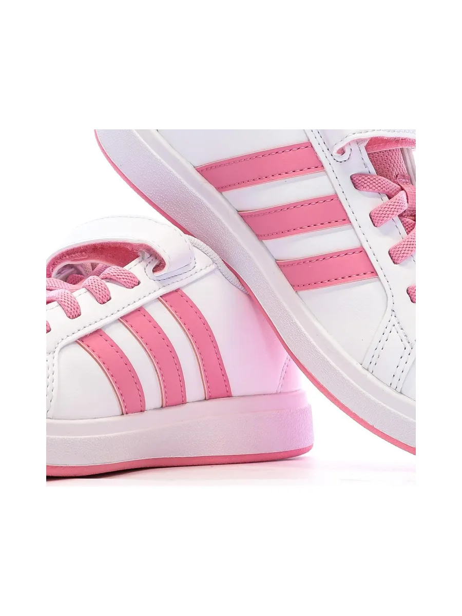 Baskets Rose/Blanc Fille Adidas Grand Court 2.0 Children 8