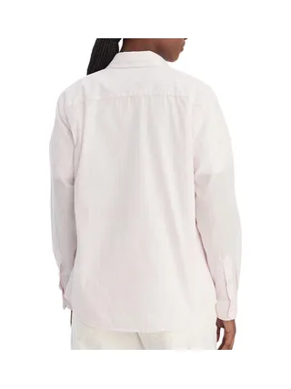 Chemise Rose à Rayures Femme Tommy Hilfiger Poplin 2