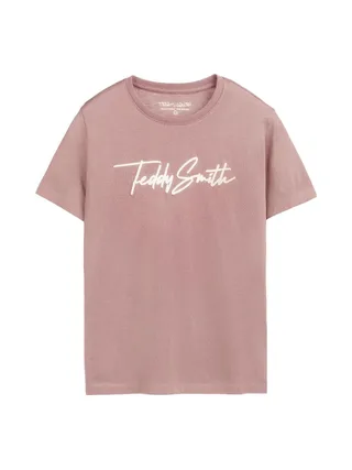 T-Shirt Rose Garçon Teddy Smith Evant 1