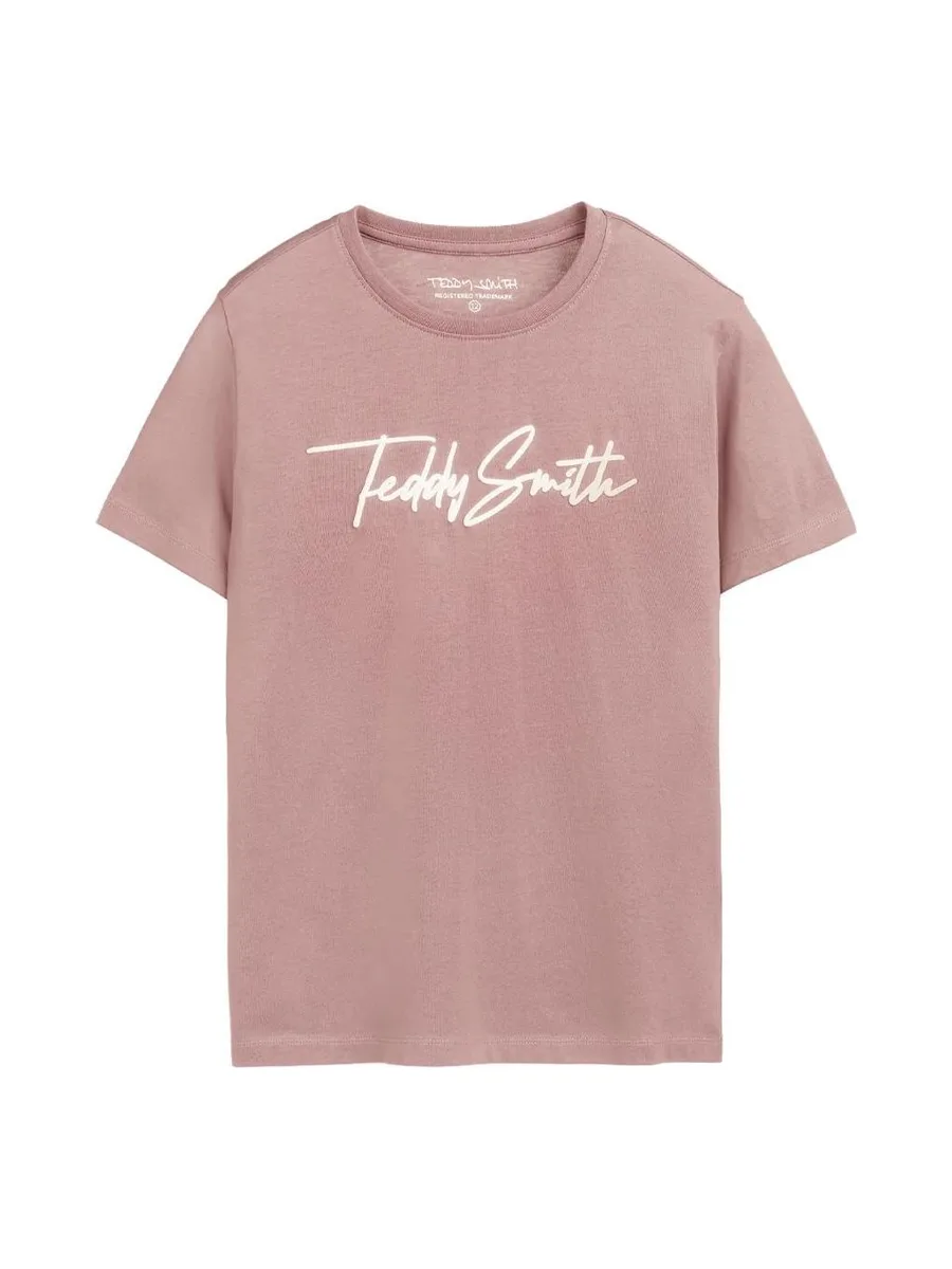 T-Shirt Rose Garçon Teddy Smith Evant 2
